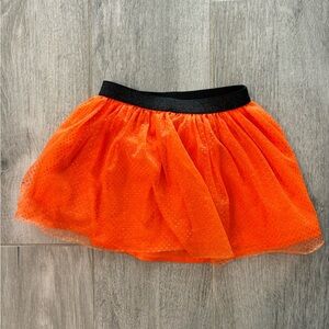 Vibrant Orange Tulle Skirt
